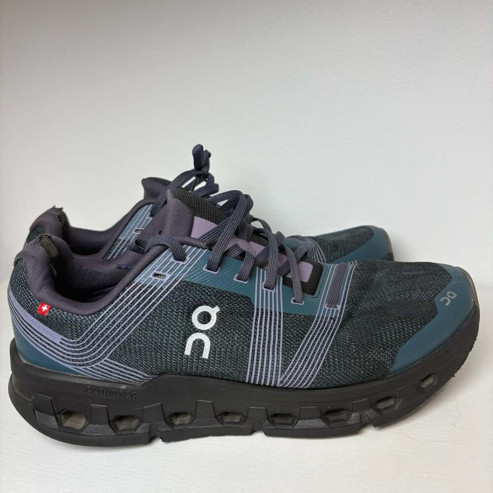 On Running Men's Cloudgo Road Running Shoes Black Gray Wide (2E) US 10
